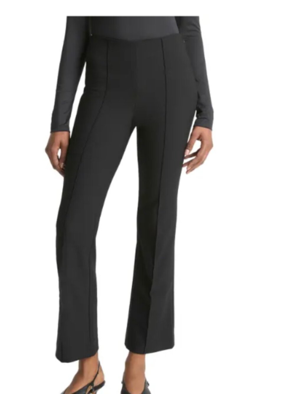 Vince Black Cropped/Kick-Flare Pants